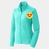 Ladies Heather Microfleece Full Zip Jacket Thumbnail