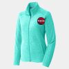 Ladies Heather Microfleece Full Zip Jacket Thumbnail