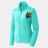 Ladies Heather Microfleece Full Zip Jacket Thumbnail