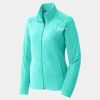 Ladies Heather Microfleece Full Zip Jacket Thumbnail