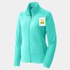 Ladies Heather Microfleece Full Zip Jacket Thumbnail