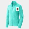 Ladies Heather Microfleece Full Zip Jacket Thumbnail