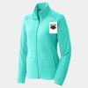 Ladies Heather Microfleece Full Zip Jacket Thumbnail