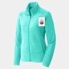 Ladies Heather Microfleece Full Zip Jacket Thumbnail