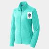 Ladies Heather Microfleece Full Zip Jacket Thumbnail