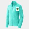 Ladies Heather Microfleece Full Zip Jacket Thumbnail