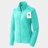 Ladies Heather Microfleece Full Zip Jacket Thumbnail