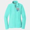 Ladies Heather Microfleece Full Zip Jacket Thumbnail