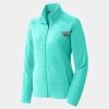 Ladies Heather Microfleece Full Zip Jacket Thumbnail