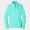 Ladies Heather Microfleece Full Zip Jacket Thumbnail
