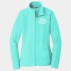 Ladies Heather Microfleece Full Zip Jacket Thumbnail