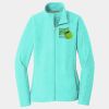 Ladies Heather Microfleece Full Zip Jacket Thumbnail