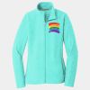 Ladies Heather Microfleece Full Zip Jacket Thumbnail