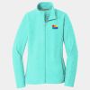 Ladies Heather Microfleece Full Zip Jacket Thumbnail