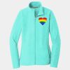 Ladies Heather Microfleece Full Zip Jacket Thumbnail