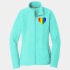 Ladies Heather Microfleece Full Zip Jacket Thumbnail