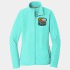 Ladies Heather Microfleece Full Zip Jacket Thumbnail