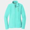 Ladies Heather Microfleece Full Zip Jacket Thumbnail