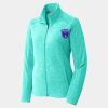 Ladies Heather Microfleece Full Zip Jacket Thumbnail