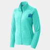 Ladies Heather Microfleece Full Zip Jacket Thumbnail