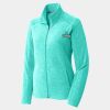 Ladies Heather Microfleece Full Zip Jacket Thumbnail