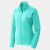 Ladies Heather Microfleece Full Zip Jacket Thumbnail