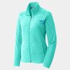 Ladies Heather Microfleece Full Zip Jacket Thumbnail