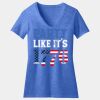 Women's Perfect Blend ® V Neck Tee Thumbnail