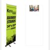 Roll UP Banner & Stand 34" X 80"  Thumbnail