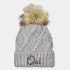 Faux Fur Pom Beanie Thumbnail