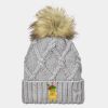 Faux Fur Pom Beanie Thumbnail